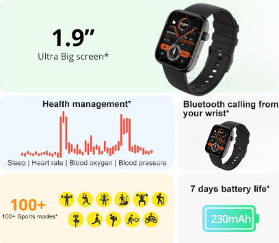 NNEOBA Voice-Activated Smartwatch for Men and Women