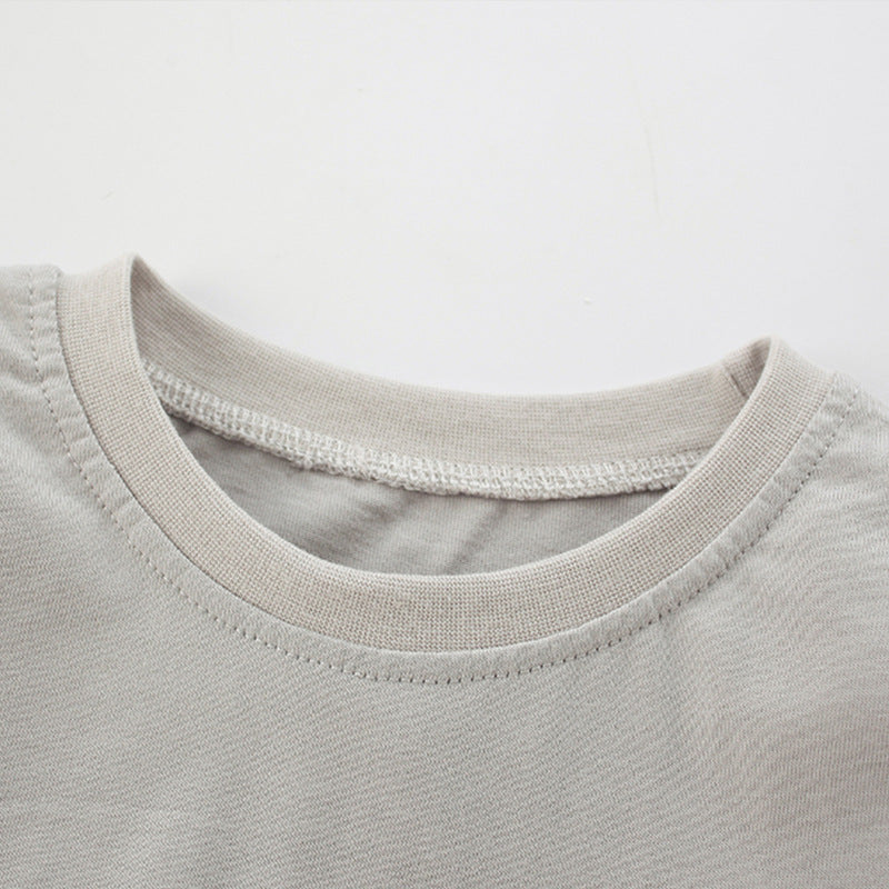 Autumn Dinosaur Pattern Crewneck Soft Shirt